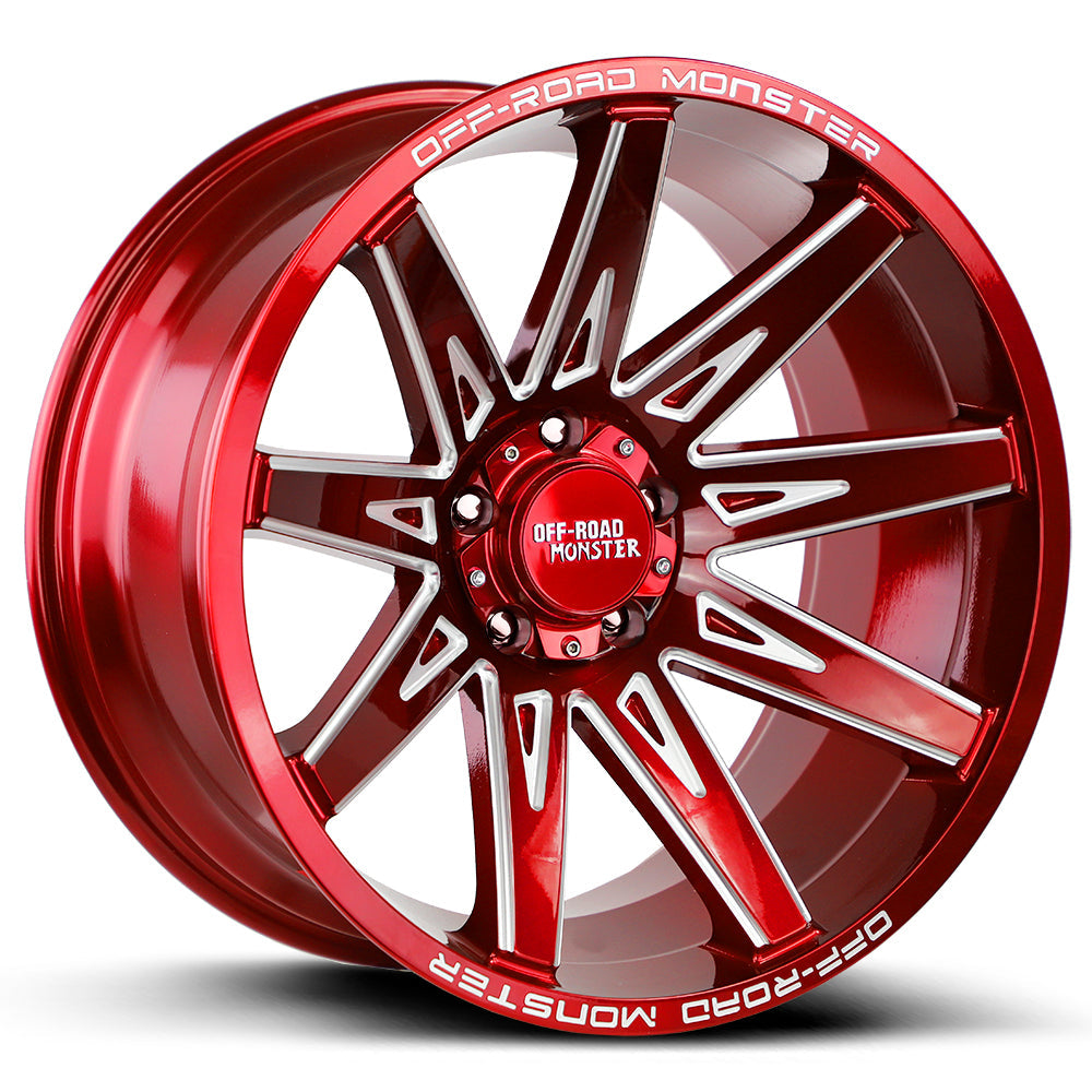 M25 Candy Red Milled Alloy Whe