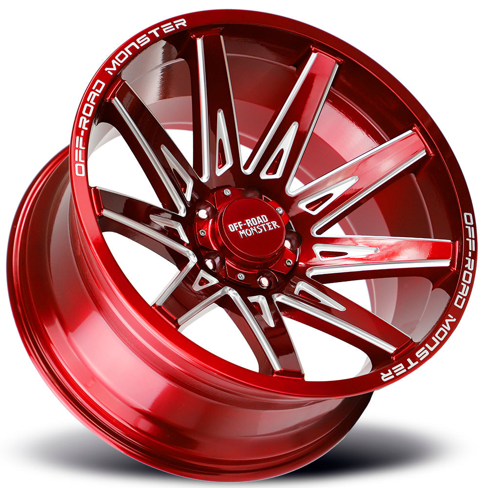 M25 Candy Red Milled Alloy Whe