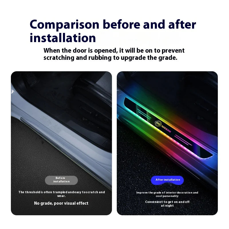 Wireless LED Welcome Door Sill Lights (Nissan)