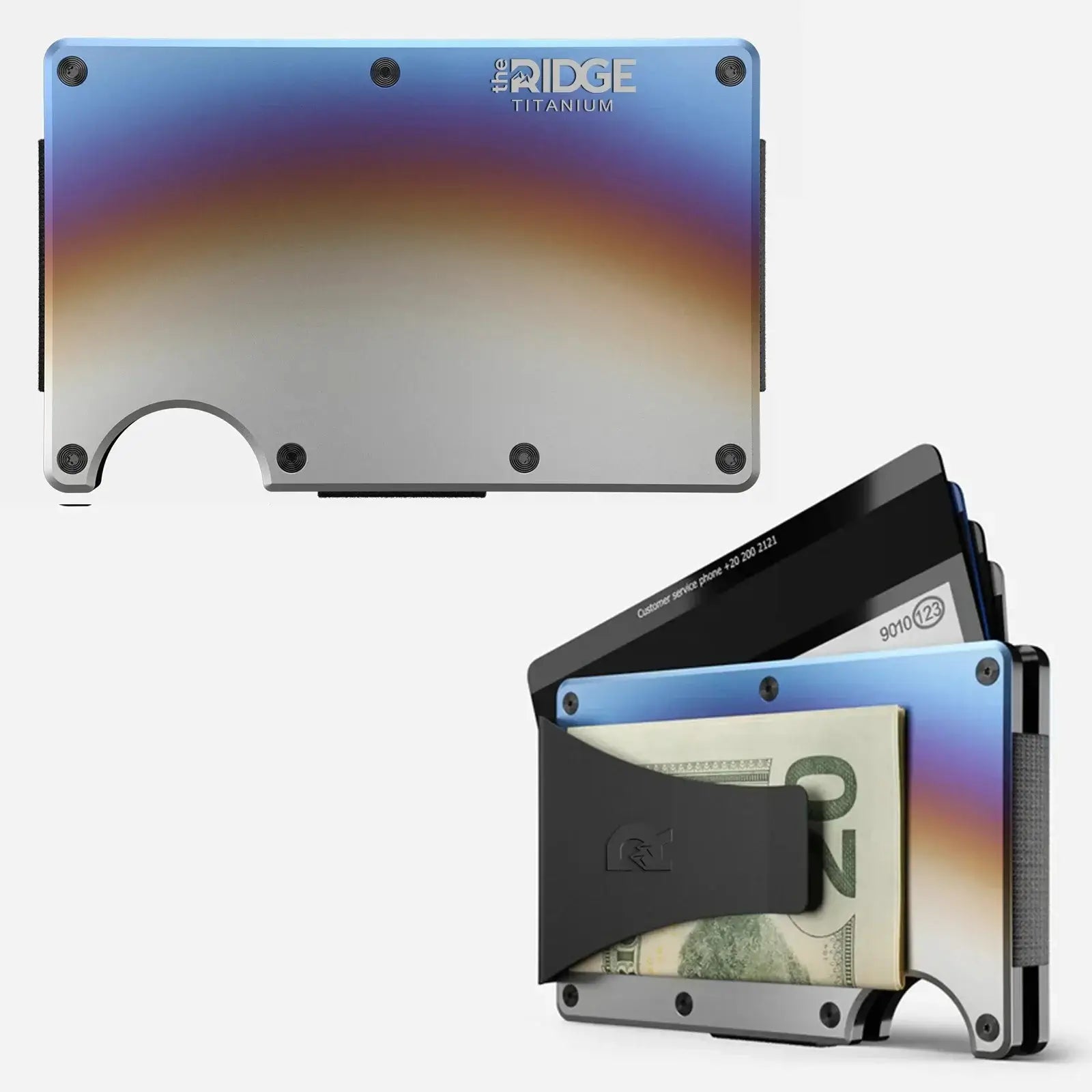 Premium Titanium EDC Wallet with Cash Strap | RFID Blocking