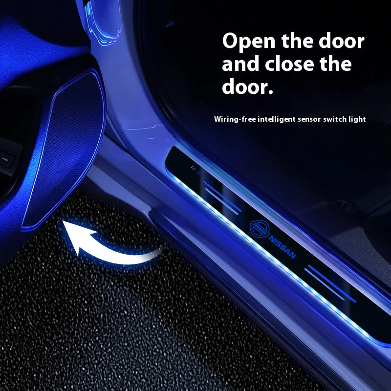 Wireless LED Welcome Door Sill Lights (Nissan)
