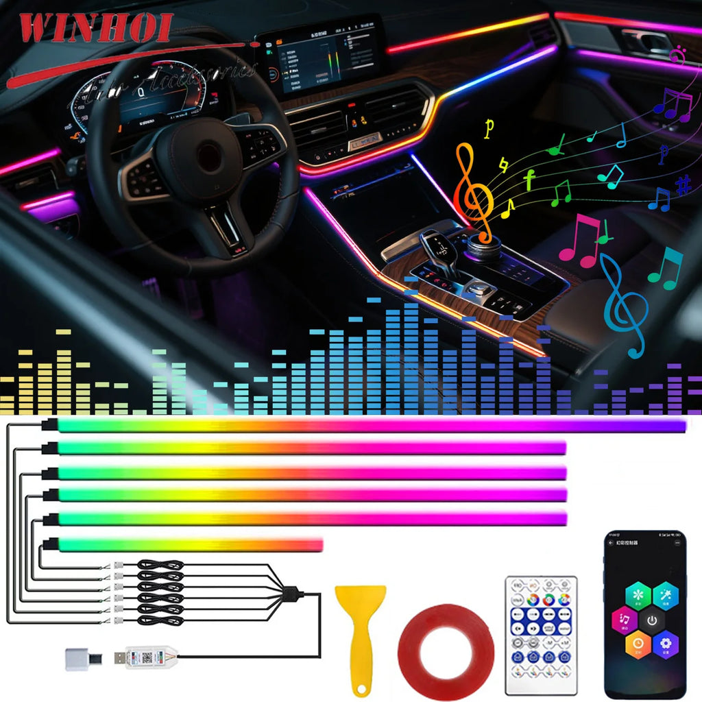 RGBIC Acrylic Ambient Car Ligh