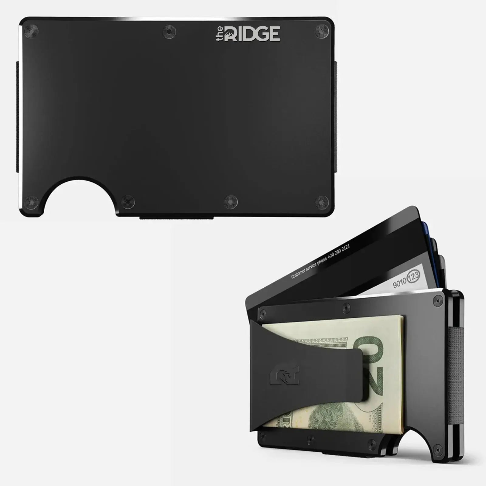Premium Titanium EDC Wallet with Cash Strap | RFID Blocking