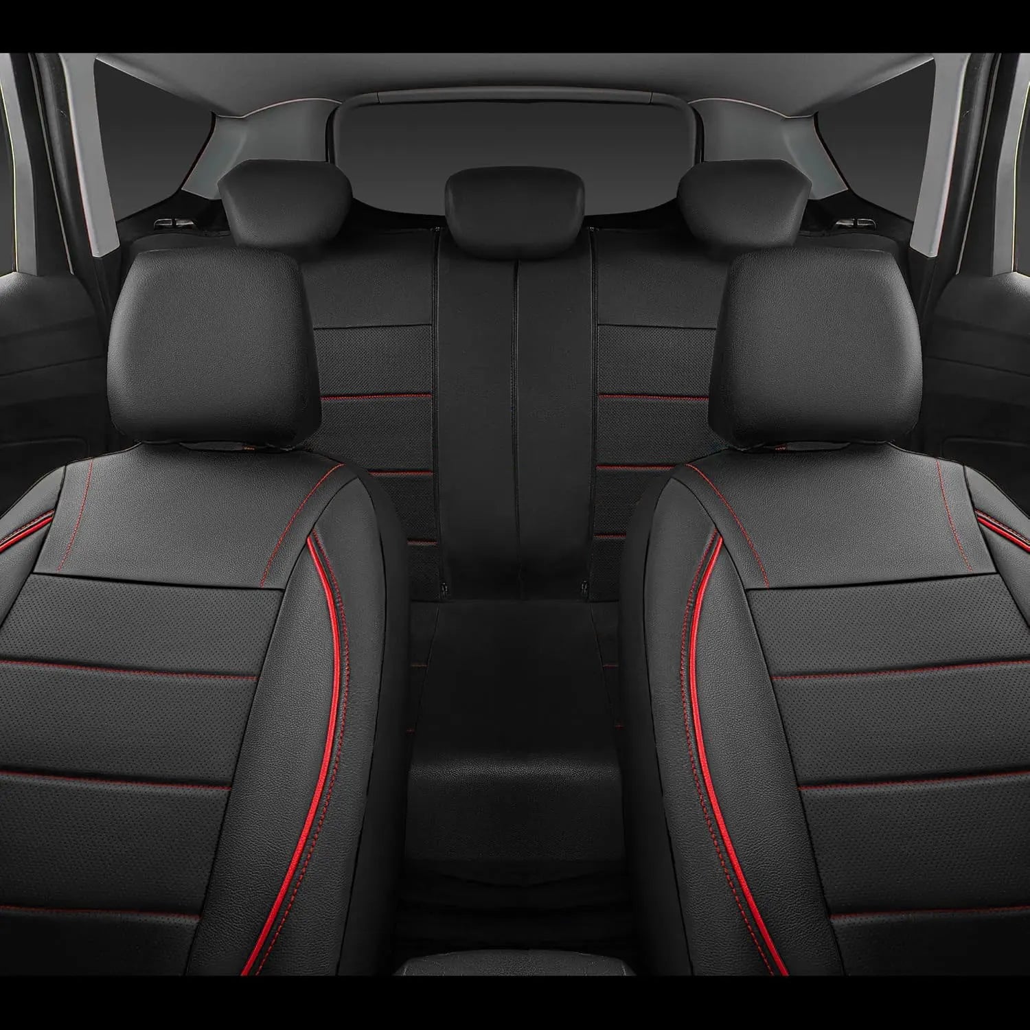 Premium Universal Leather Car Seat Cover Set (Full 5-Seat Interior)