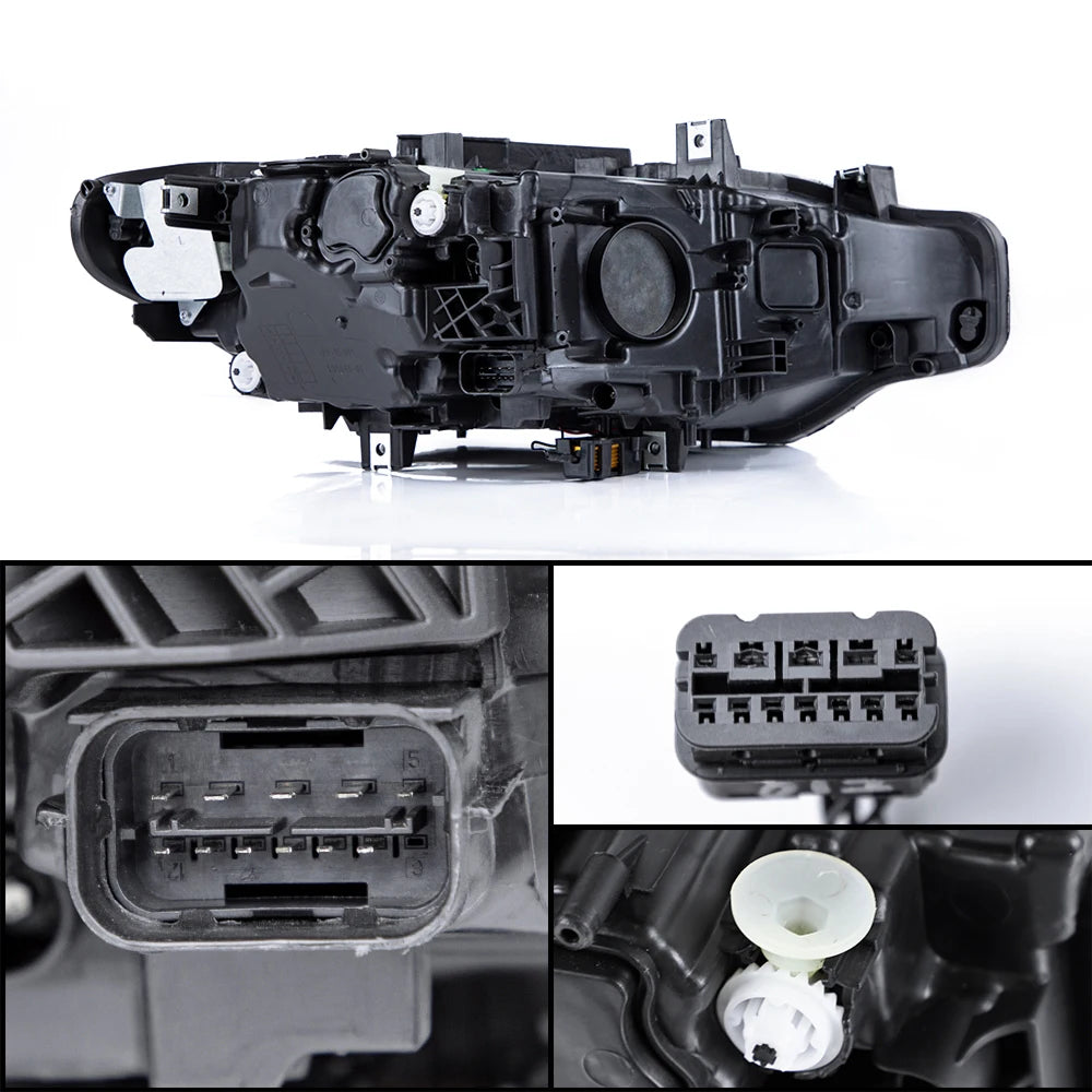 Full LED Headlight Assembly with 3D Angel Eyes – BMW 3 Series F30 (2012–2019) | JD Global Supply
