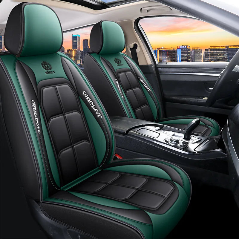 Premium Full-Coverage Leather Seat Cushion (All-Season)