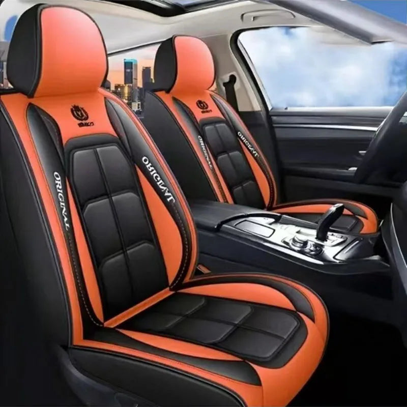 Premium Full-Coverage Leather Seat Cushion (All-Season)