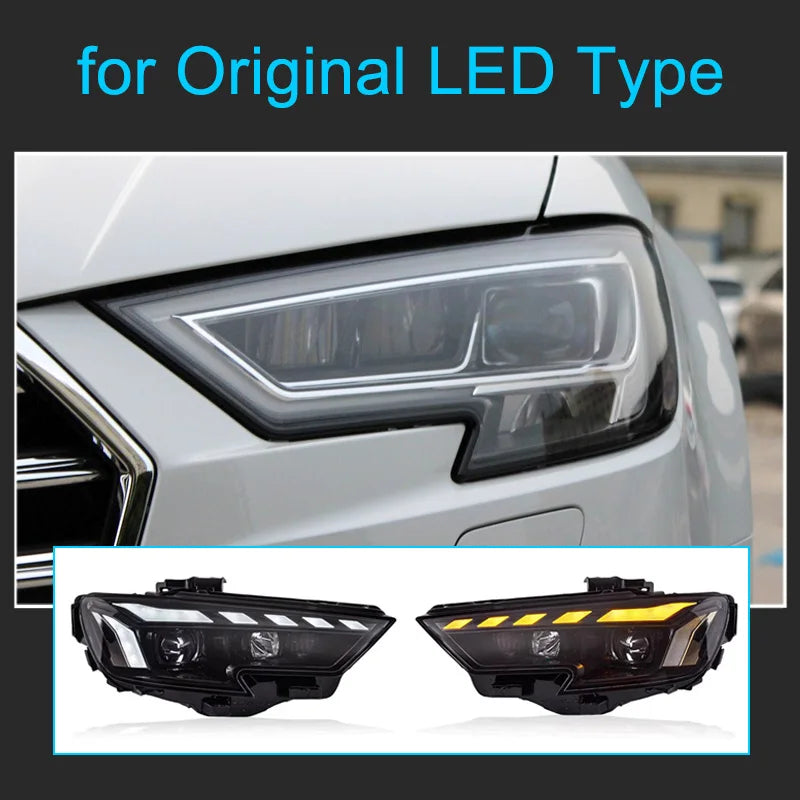 Premium Full LED Headlight Assembly with Dynamic Signals (Audi A3/S3 8V 2017-2020)