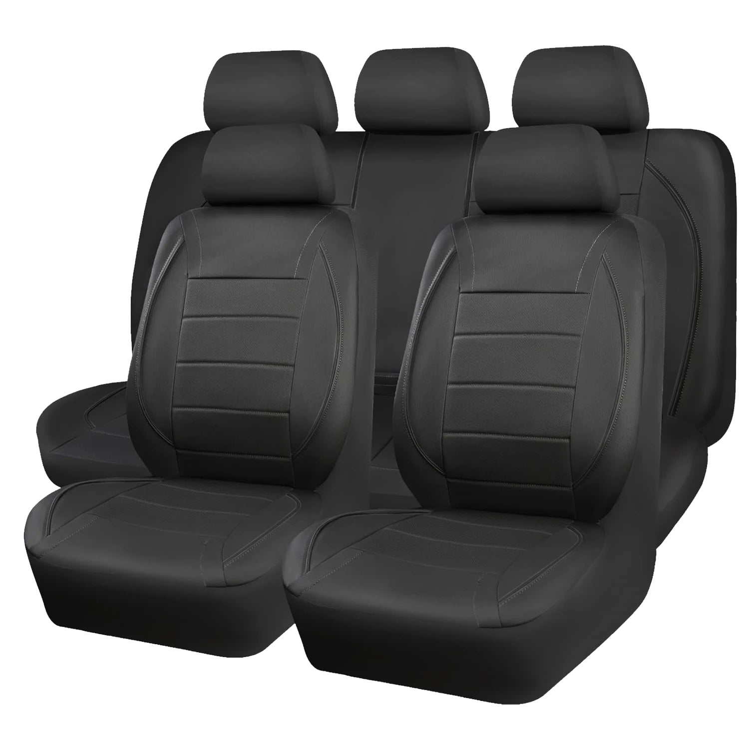 Premium Universal Leather Car Seat Cover Set (Full 5-Seat Interior)