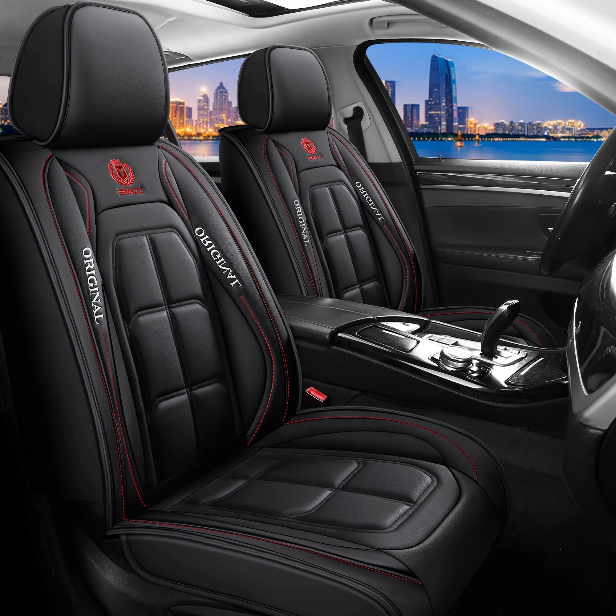 Premium Full-Coverage Leather Seat Cushion (All-Season)