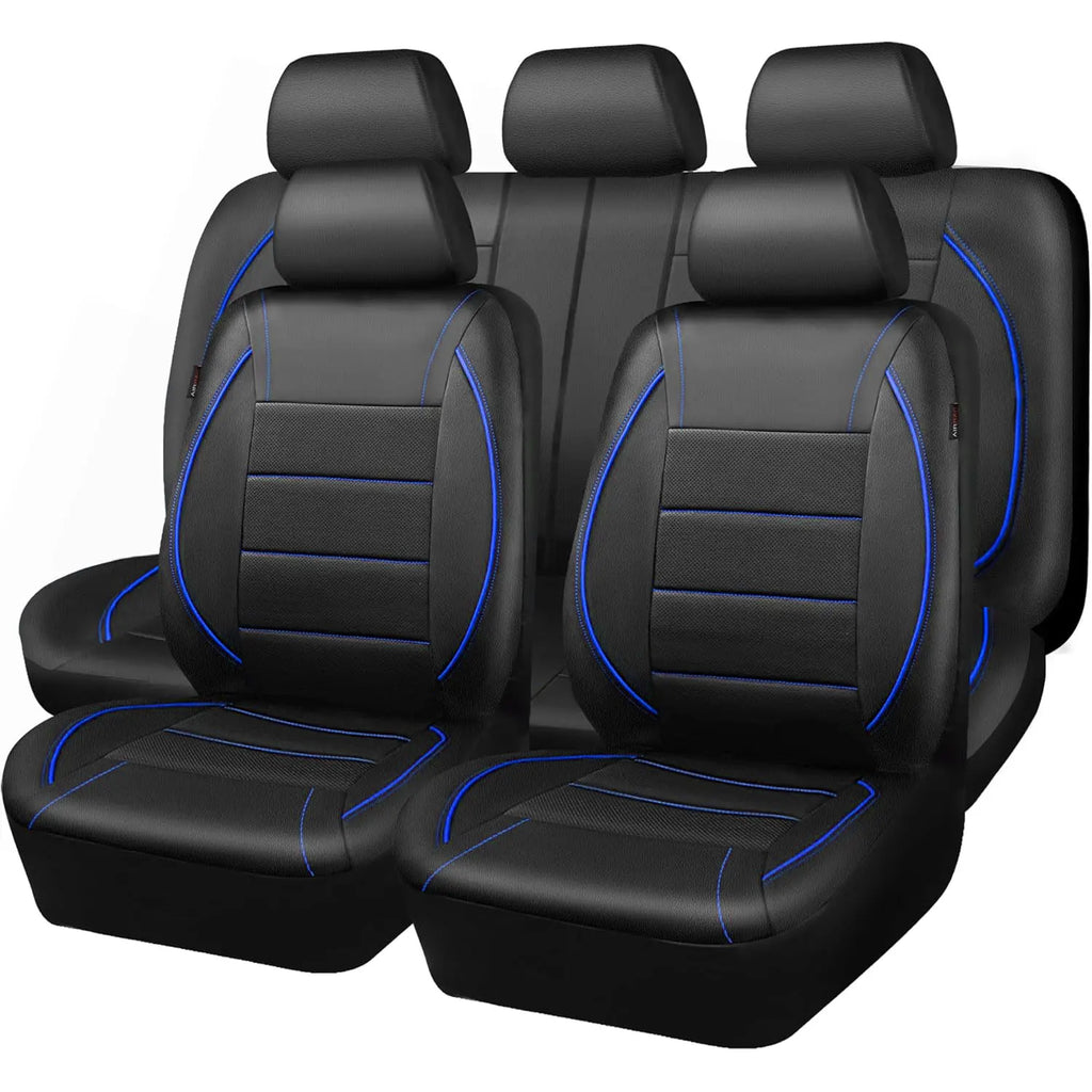 Premium Universal Leather Car Seat Cover Set (Full 5-Seat Interior)
