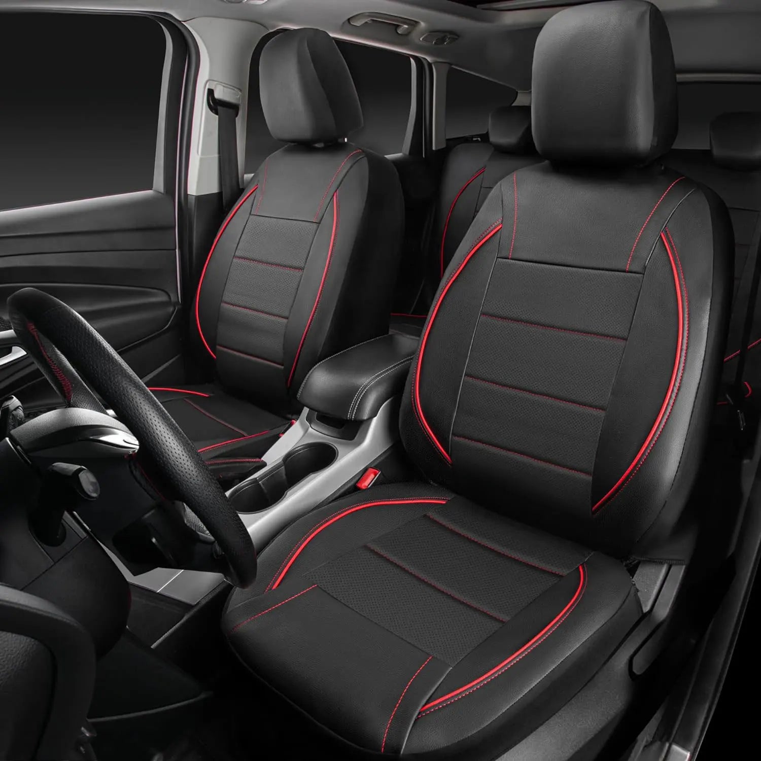 Premium Universal Leather Car Seat Cover Set (Full 5-Seat Interior)