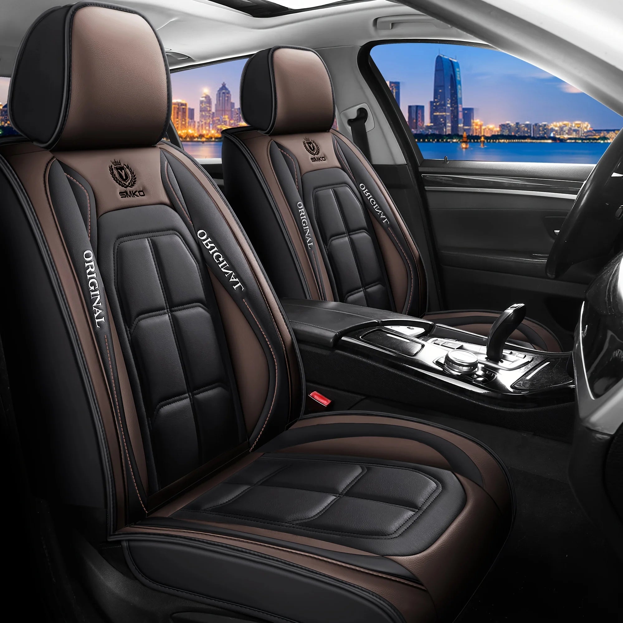Premium Full-Coverage Leather Seat Cushion (All-Season)