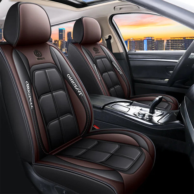 Premium Full-Coverage Leather Seat Cushion (All-Season)