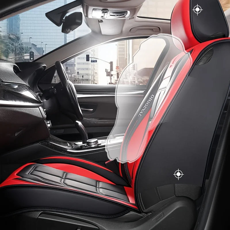 Premium Full-Coverage Leather Seat Cushion (All-Season)