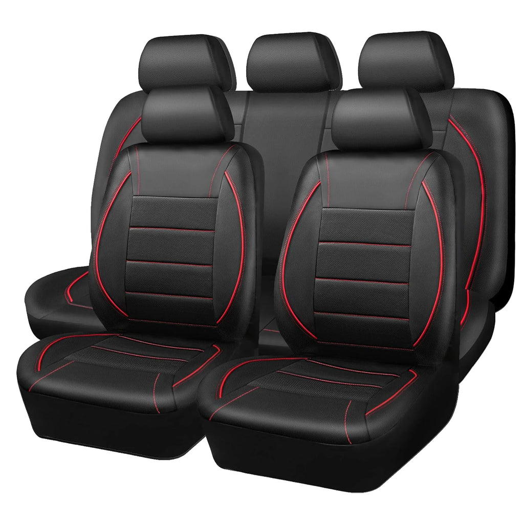 Premium Universal Leather Car Seat Cover Set (Full 5-Seat Interior)