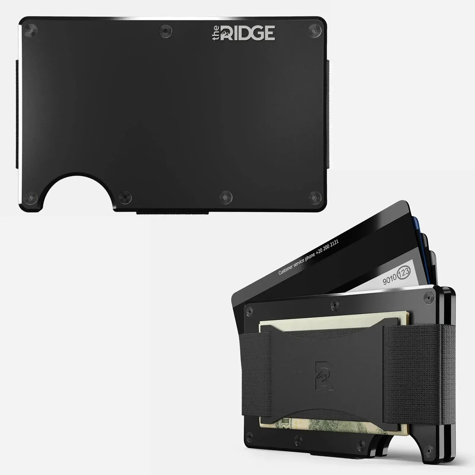 Premium Titanium EDC Wallet with Cash Strap | RFID Blocking