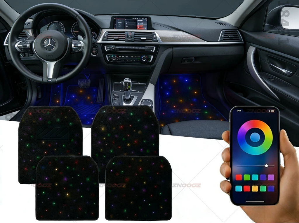 Premium LED Starry Sky Floor Mats (Trim-to-Fit)