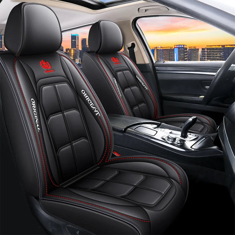 Premium Full-Coverage Leather Seat Cushion (All-Season)