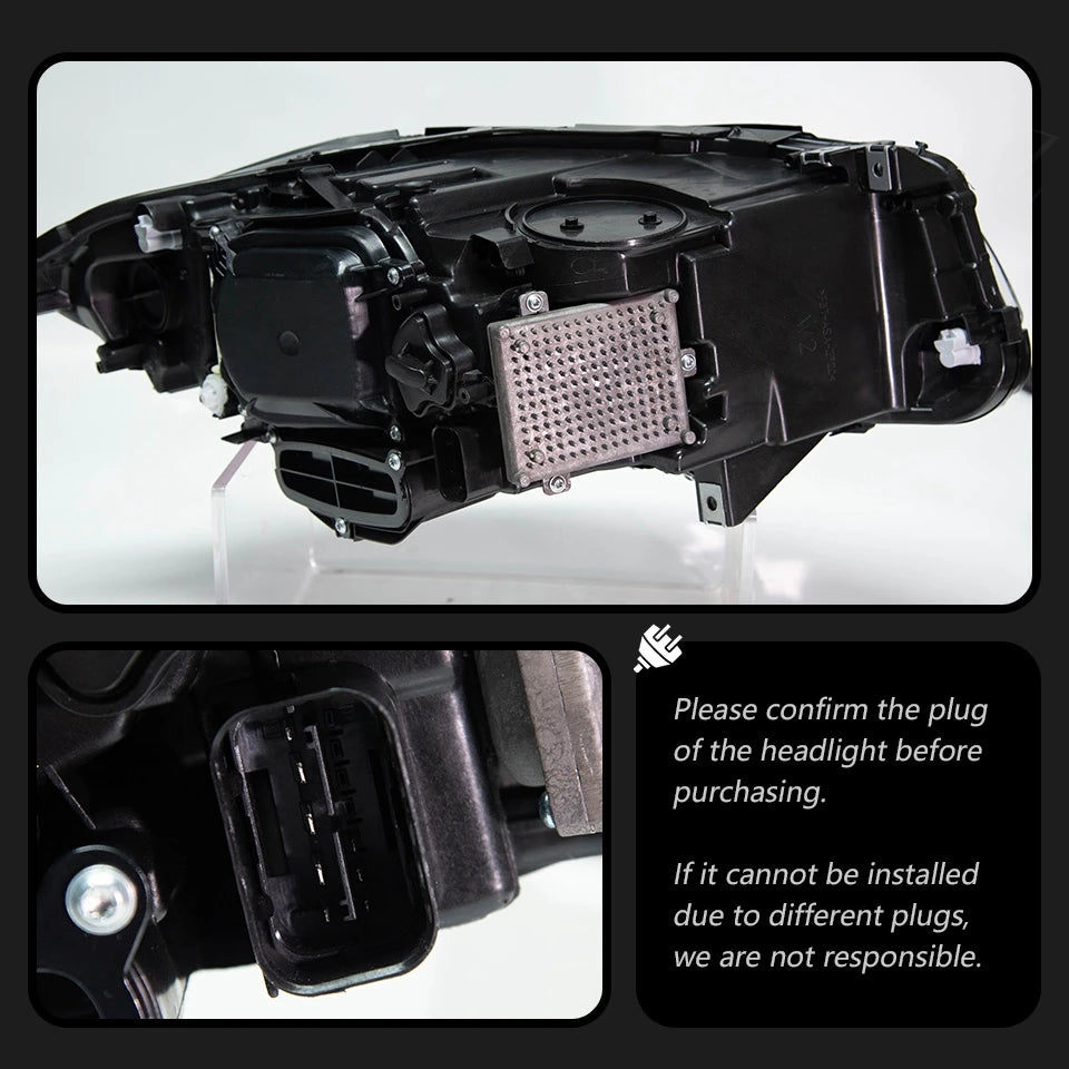 Premium Projector Headlight Assembly with LED DRL (BMW 5 Series F10/F11 2011-2017)