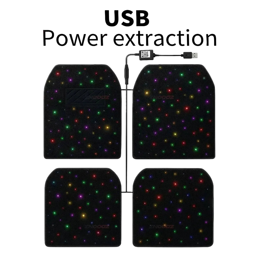 Premium LED Starry Sky Floor Mats (Trim-to-Fit)