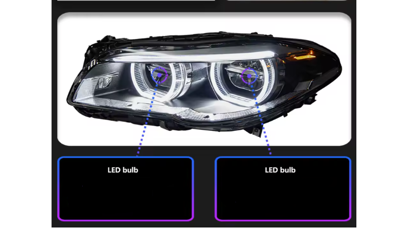 Premium Projector Headlight Assembly with LED DRL (BMW 5 Series F10/F11 2011-2017)
