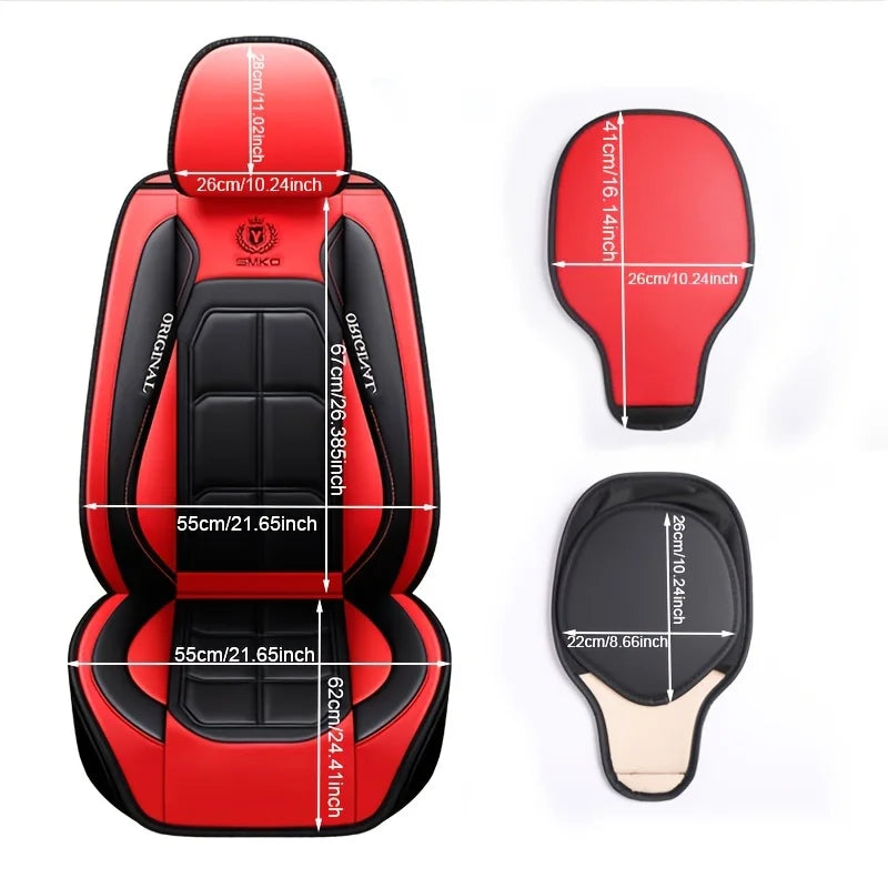Premium Full-Coverage Leather Seat Cushion (All-Season)
