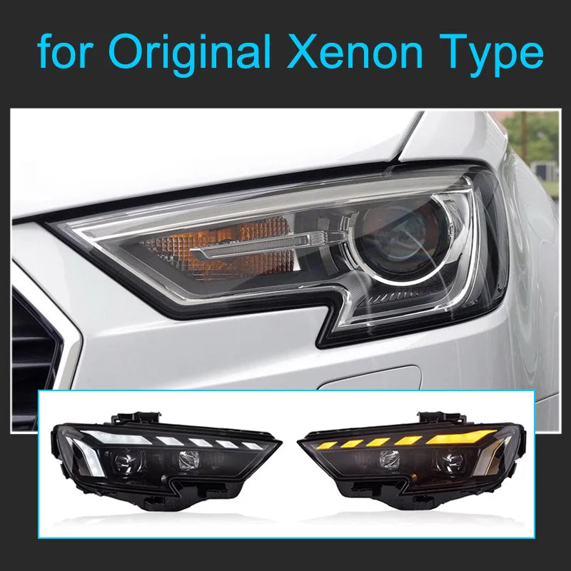 Premium Full LED Headlight Assembly with Dynamic Signals (Audi A3/S3 8V 2017-2020)