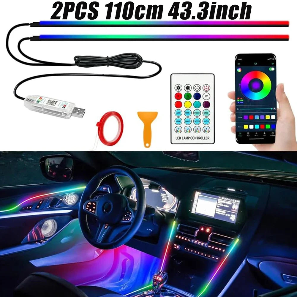 RGBIC Acrylic Ambient Car Ligh