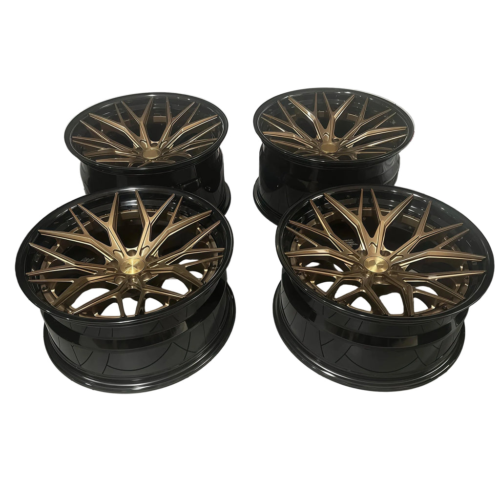 Custom 2-Piece Forged Deep Concave Aluminum Wheels – Bespoke Setup | JD Global Supply