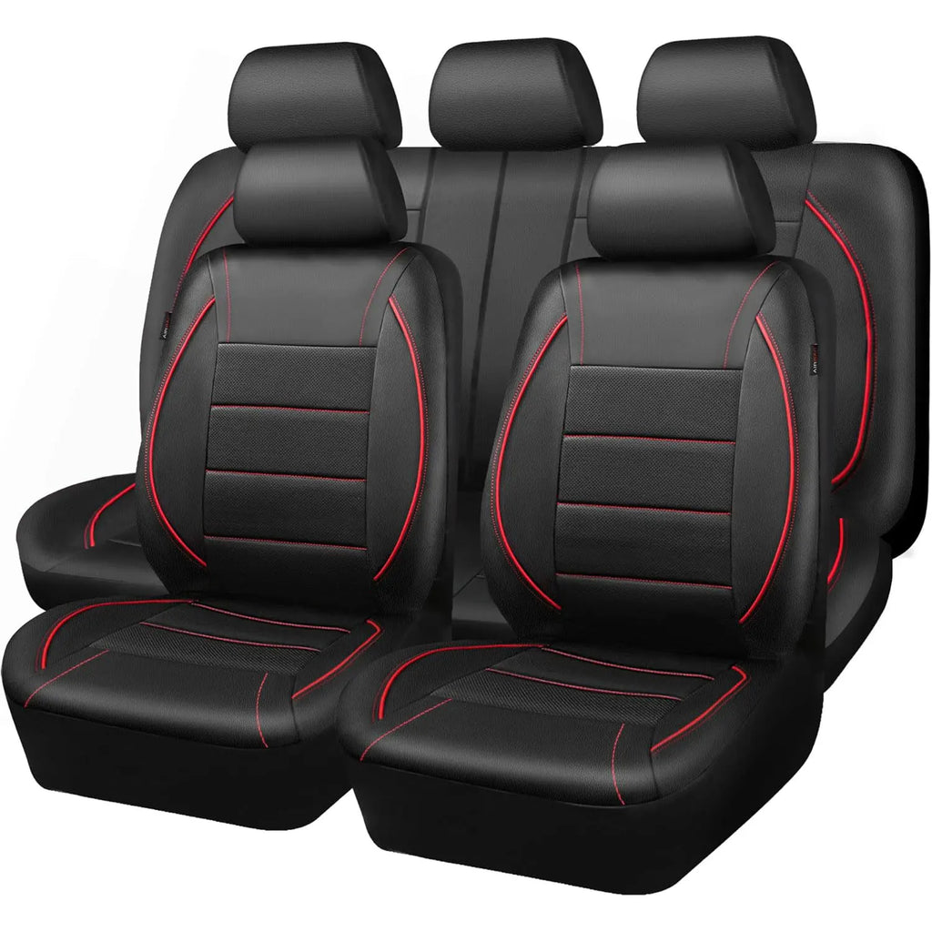 Premium Universal Leather Car Seat Cover Set (Full 5-Seat Interior)