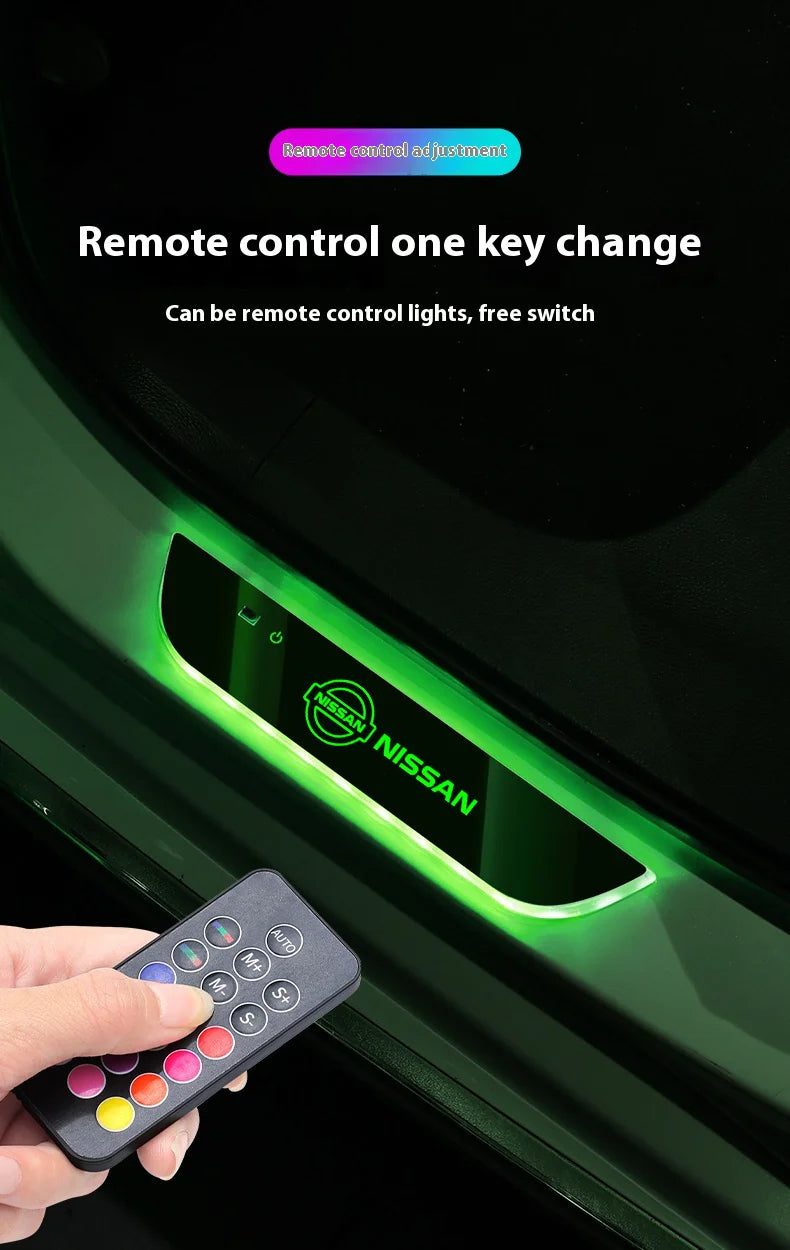 Wireless LED Welcome Door Sill Lights (Nissan)