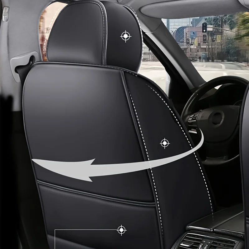 Premium Full-Coverage Leather Seat Cushion (All-Season)