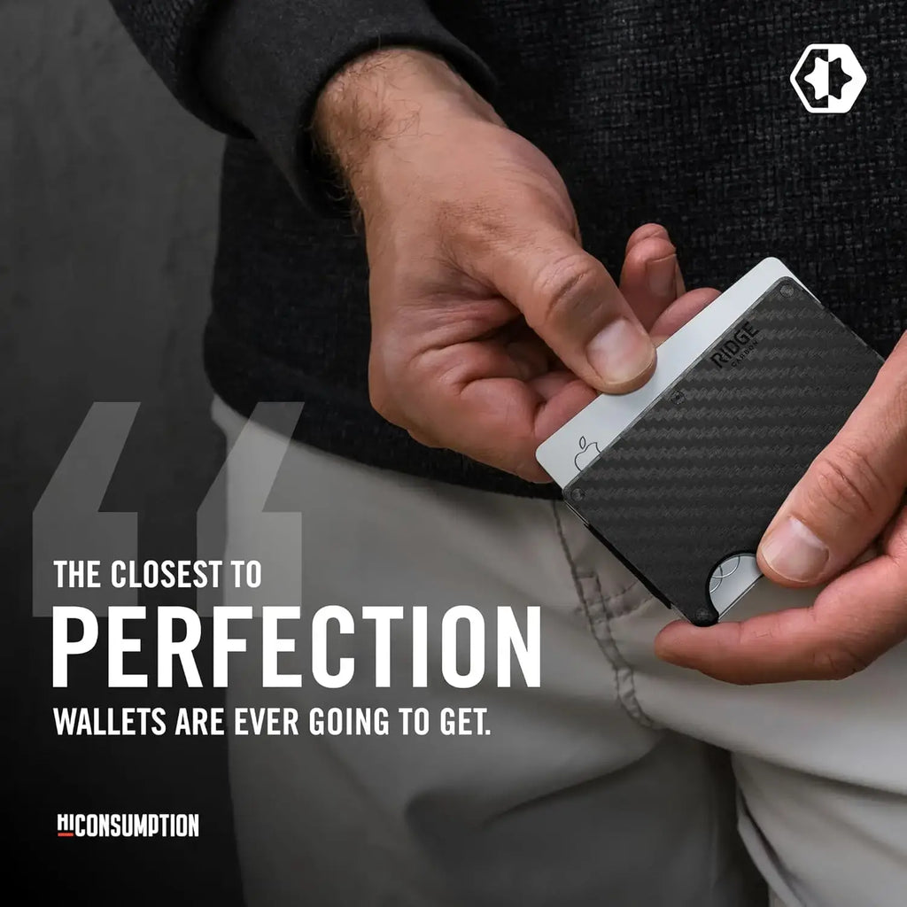 The Ridge Wallet for Men RFID Protected Front