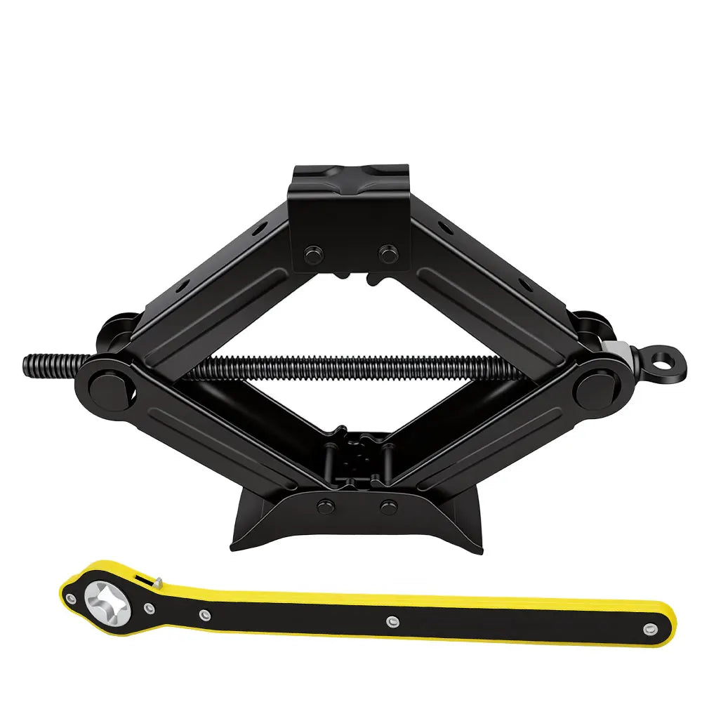 Premium Heavy-Duty Scissor Jack & Ratchet Wrench Kit (1.5T - 2.5T)